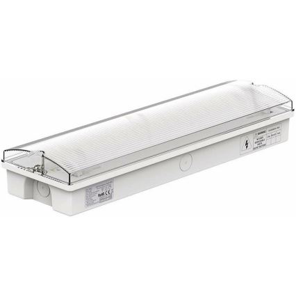 LED Avārijas gaismas lampa ar regulāru funkcionalitātes pārbaudi EMERGENCY EXIT LED/3W/230V 6400K IP65