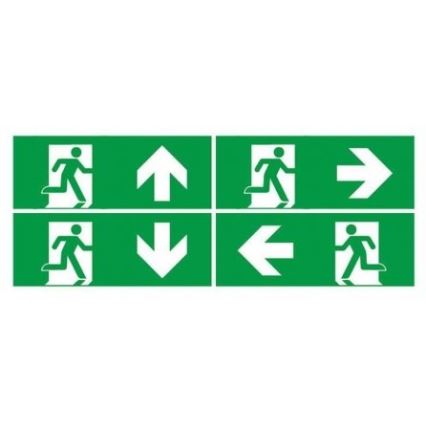 LED Avārijas gaismas lampa ar regulāru funkcionalitātes pārbaudi EMERGENCY EXIT LED/3W/230V 6400K IP65