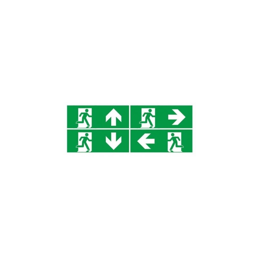 LED Avārijas gaismas lampa ar regulāru funkcionalitātes pārbaudi EMERGENCY EXIT LED/3W/230V 6400K IP65
