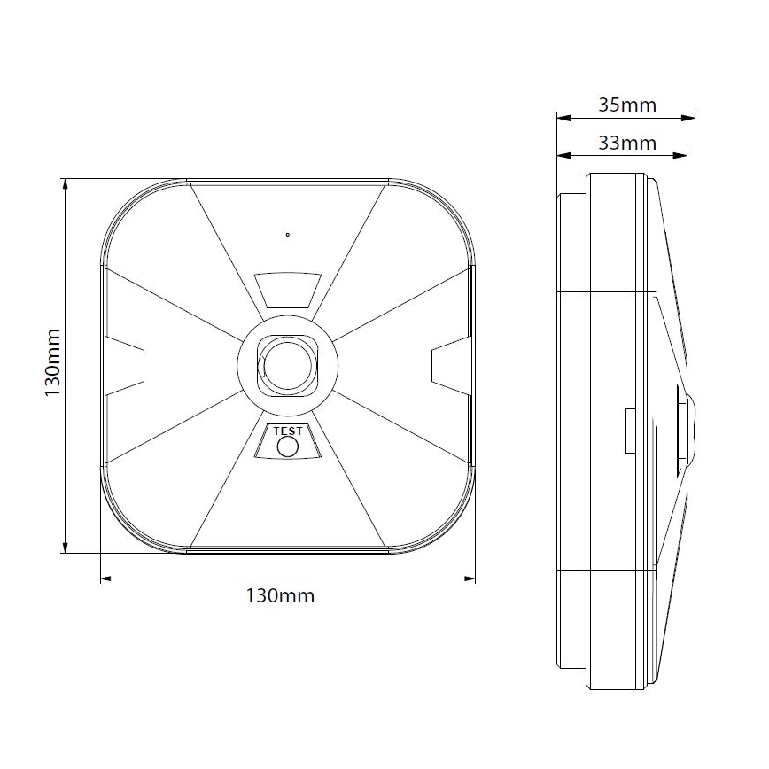 LED Avārijas gaismas lampa GATRION LED/1W/230V IP54 6000K