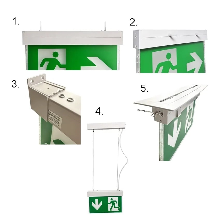 LED Avārijas gaismas lampa LED/2W/230V 6000K 1500 mAh