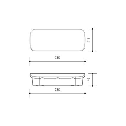 LED Avārijas gaismas lampa VIRGO EVO LED/1W/230V 6000K IP65