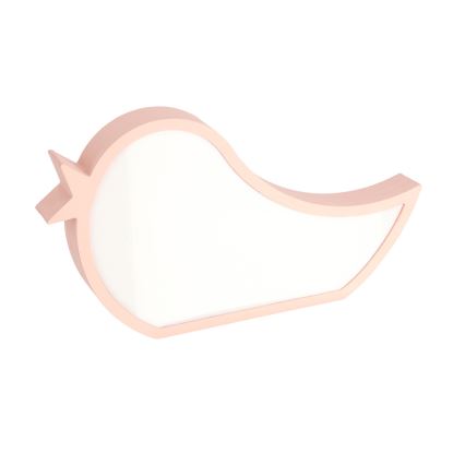 LED Bērnu galda lampa BIRD LED/12W/230V rozā