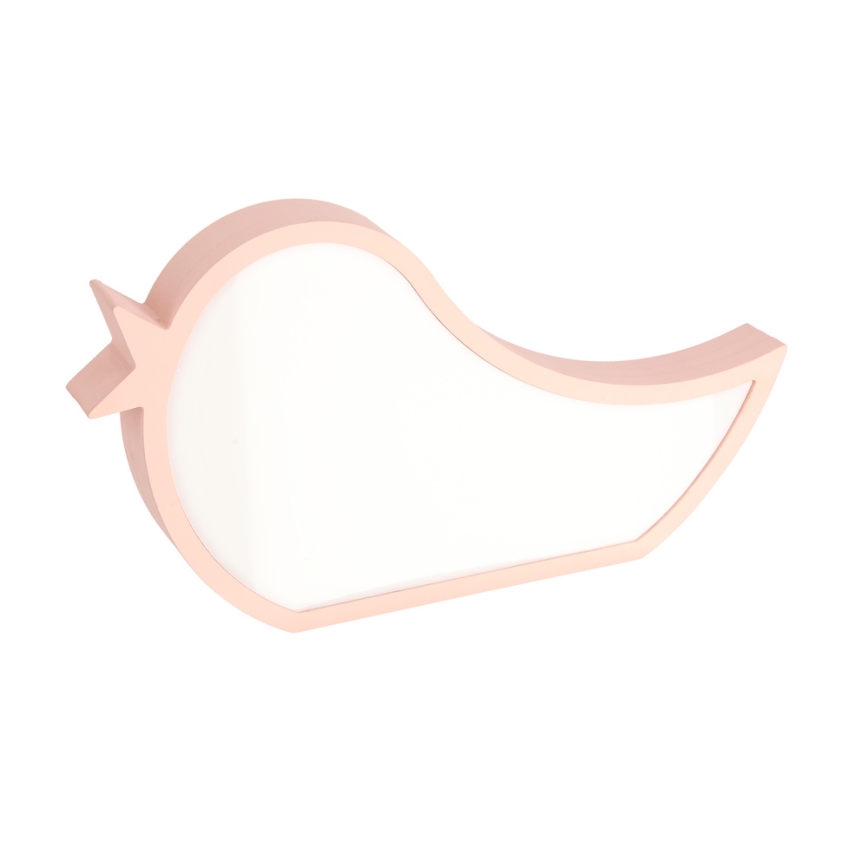LED Bērnu galda lampa BIRD LED/12W/230V rozā