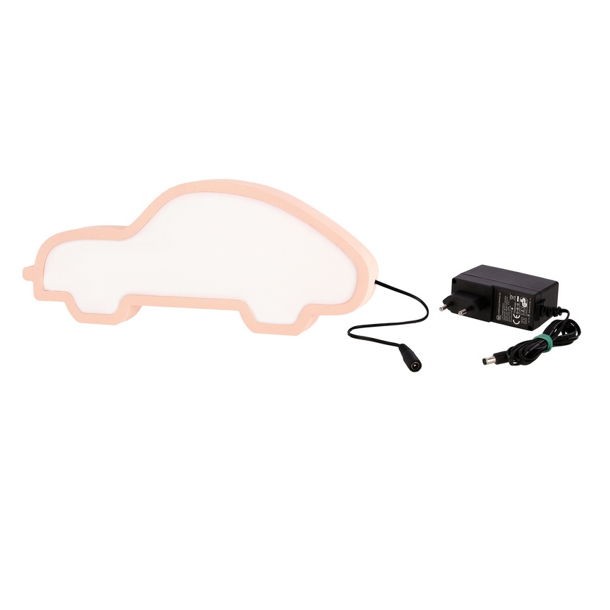 LED Bērnu galda lampa CAR LED/11W/230V rozā