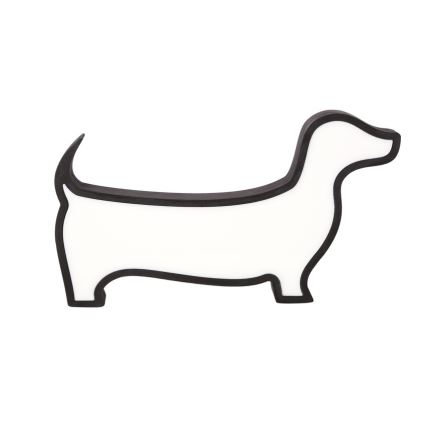 LED Bērnu galda lampa DOG LED/12W/230V melna