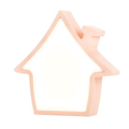 LED bērnu galda lampa HOUSE LED/10W/230V rozā