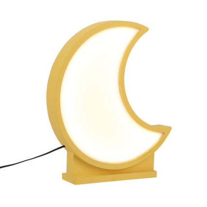 LED Bērnu galda lampa MOON LED/12W/230V dzeltena