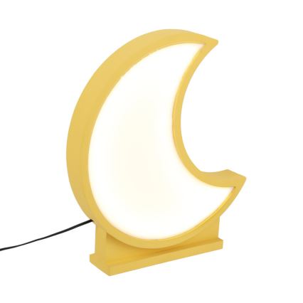 LED Bērnu galda lampa MOON LED/12W/230V dzeltena