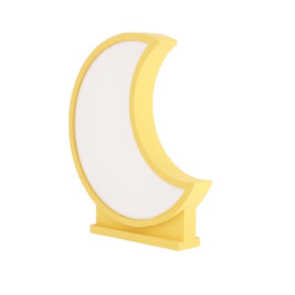 LED Bērnu galda lampa MOON LED/12W/230V dzeltena