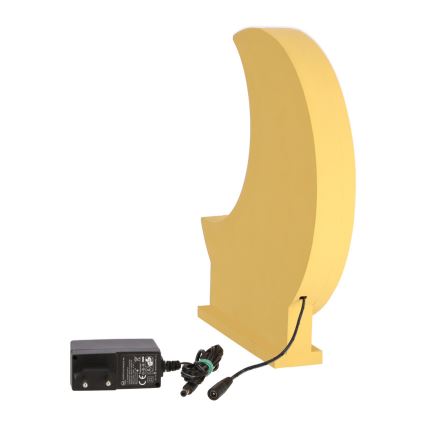 LED Bērnu galda lampa MOON LED/12W/230V dzeltena