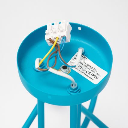 LED bērnu griestu lustrs OXFORD 3xE27/15W/230V, zils