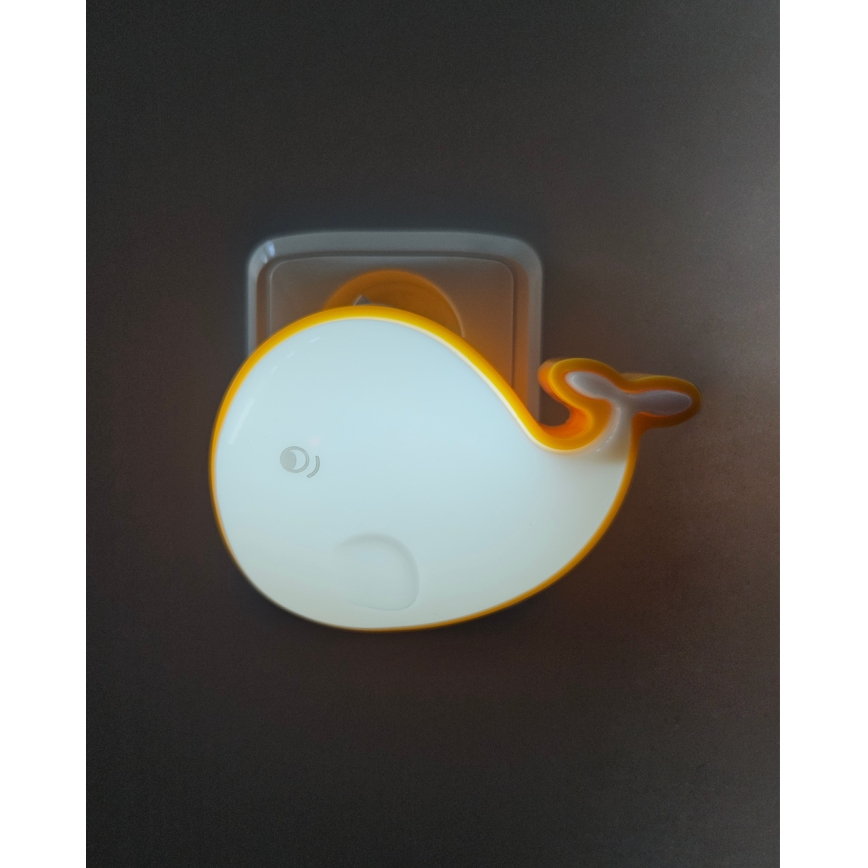 LED Bērnu nakts lampa LED/0,5W/230V valis