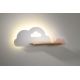 LED Bērnu sienas lampa ar plauktu CLOUD LED/5W/230V balta/rozā - FSC sertifikāts