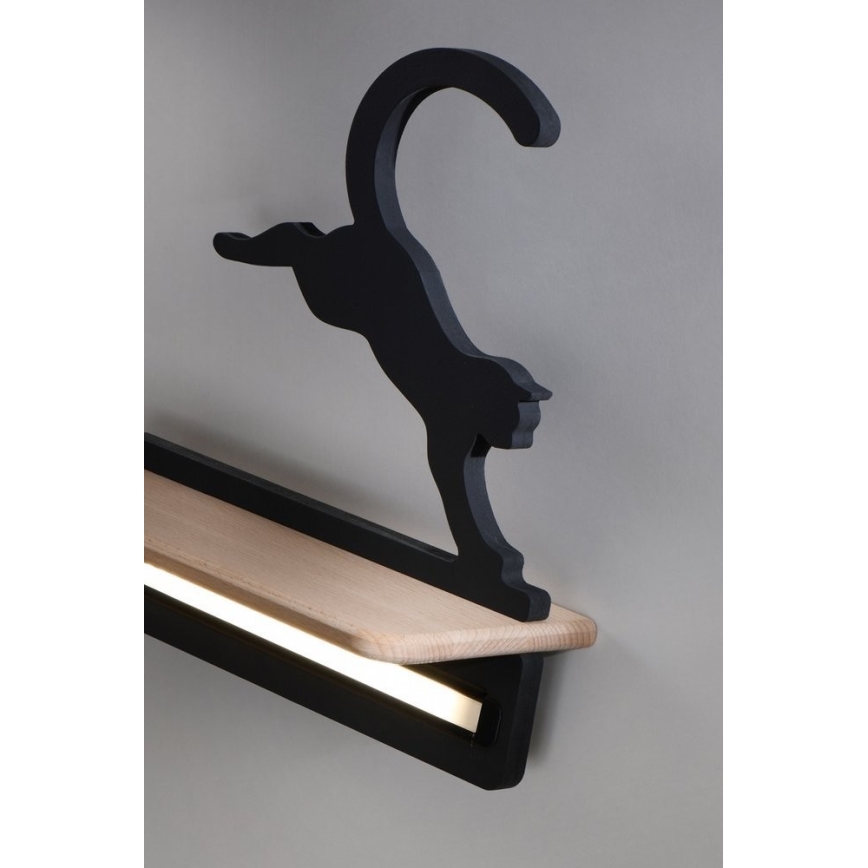 LED Bērnu sienas lampa ar plauktu JUMPING CAT LED/5W/230V - FSC sertifikāts