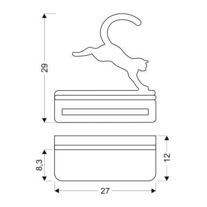 LED Bērnu sienas lampa ar plauktu JUMPING CAT LED/5W/230V - FSC sertifikāts