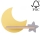 LED Bērnu sienas lampa ar plauktu MOON LED/5W/230V