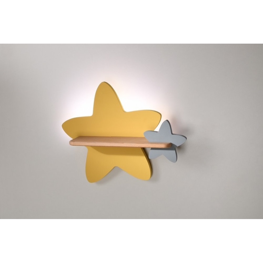 LED Bērnu sienas lampa ar plauktu STAR LED/5W/230V