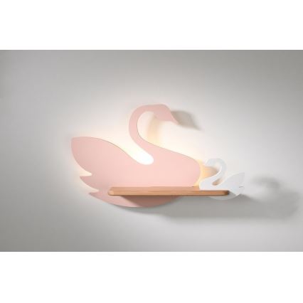 LED Bērnu sienas lampa ar plauktu SWAN LED/5W/230V