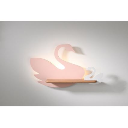 LED Bērnu sienas lampa ar plauktu SWAN LED/5W/230V - FSC sertifikāts