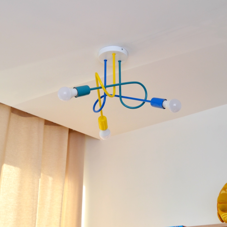 LED Bērnu virsapmetuma lustra OXFORD 3xE27/15W/230V