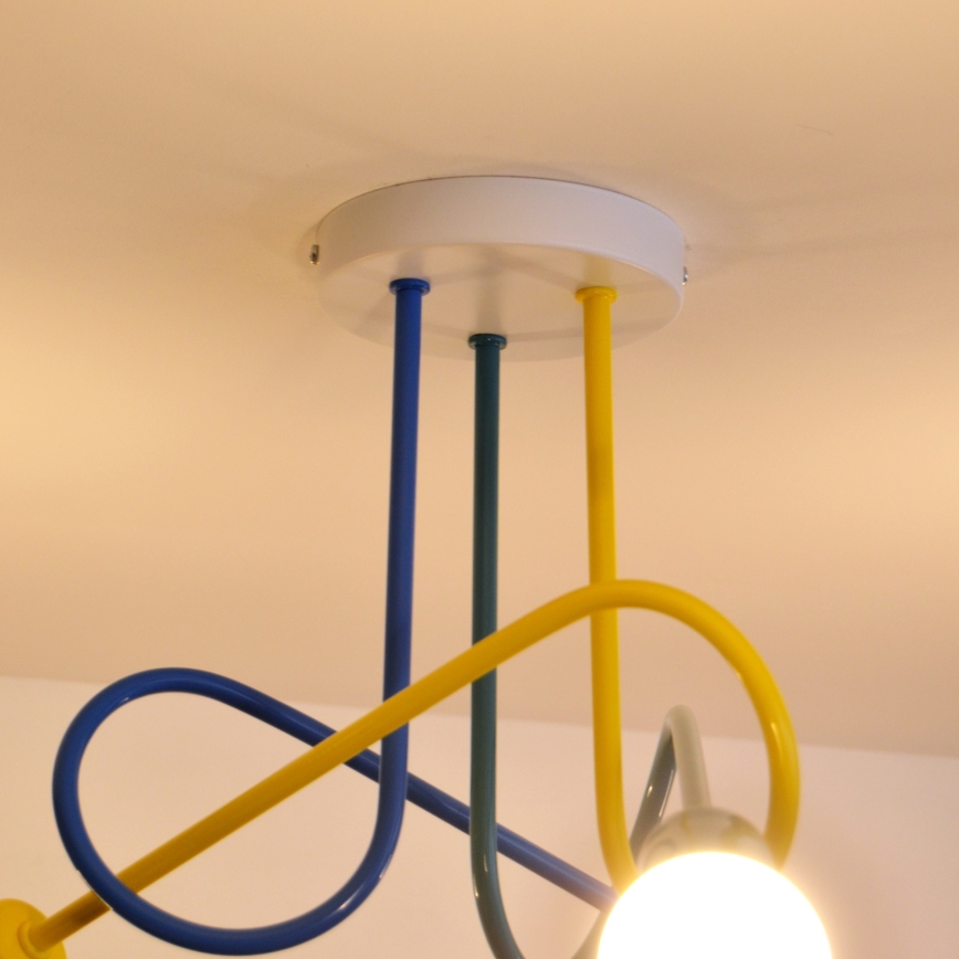 LED Bērnu virsapmetuma lustra OXFORD 3xE27/15W/230V