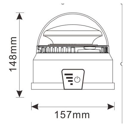 LED Brīdinājuma bāka LED/12-24V IP65
