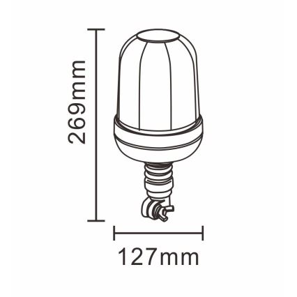LED Brīdinājuma bāka LED/12-24V IP66