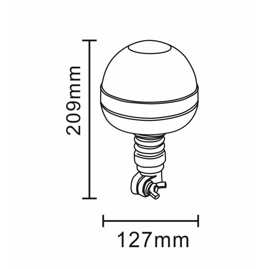 LED Brīdinājuma bāka LED/12-24V IP66