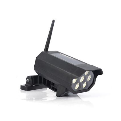 LED Butaforiska drošības kamera ar sensoru un ar saules enerģijas paneli LED/5W/5,5V 800 mAh IP65 + tālvadības pults