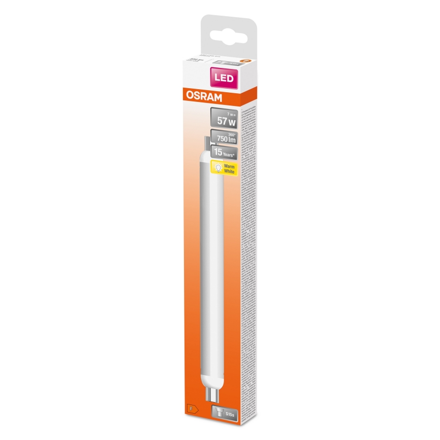 LED caurule LINE S15s/7W/230V 2700K - Osram