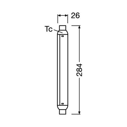 LED caurule LINE S15s/7W/230V 2700K - Osram