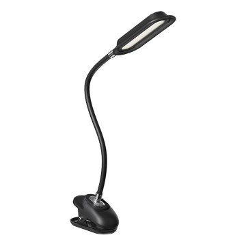 LED+CCT Regulējama galda lampa ar skavu CLIP LED/7,5W/230V 3000/4200/5000K melna