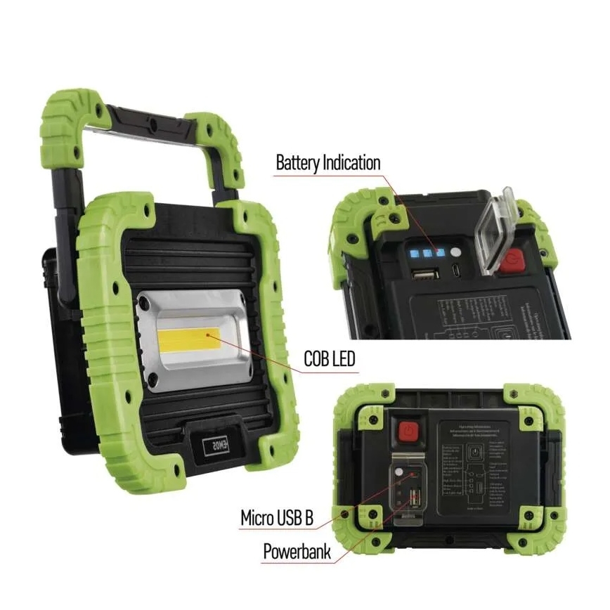 LED COB Uzlādējama Prožektors LED/3,7V 3000 mAh IP44
