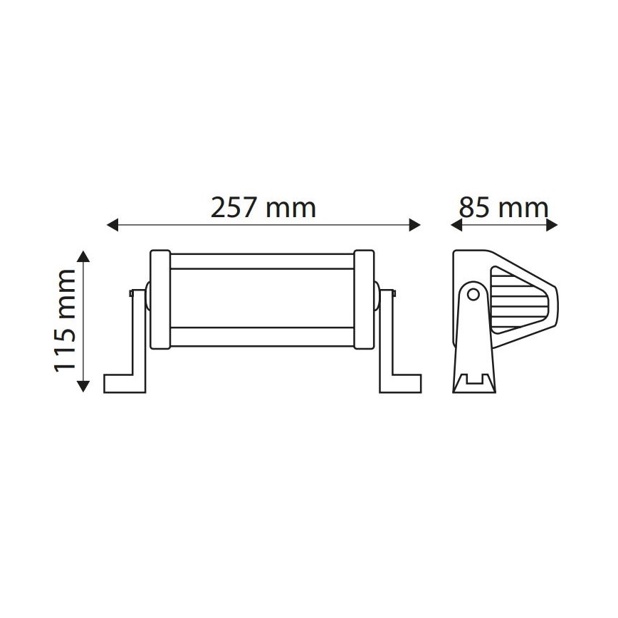 LED Darba gaismeklis EPISTAR LED/36W/10-30V IP67 6,000K