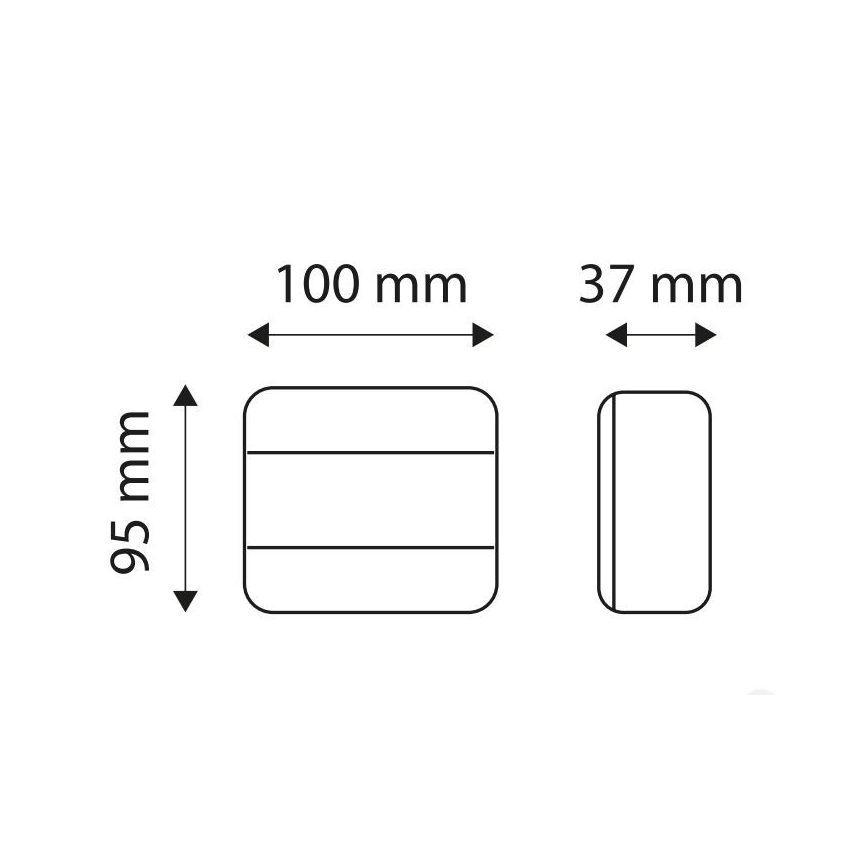 LED daudzfunkcionālais aizmugurējais lukturis MULTI LED/1,2W/12V IP65 sarkans/oranžs