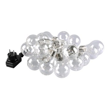 LED dekoratīvā gaismas virtene SMOLDER 5,3 m 20xLED/2,7W/230V