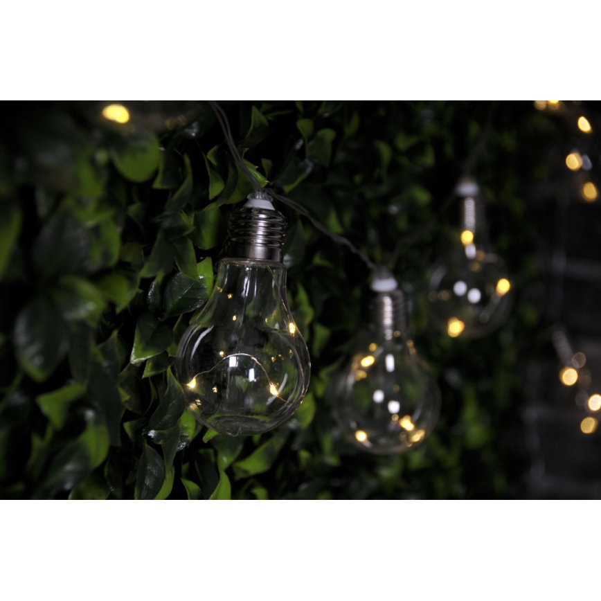 LED dekoratīvā gaismas virtene SMOLDER 5,3 m 20xLED/2,7W/230V
