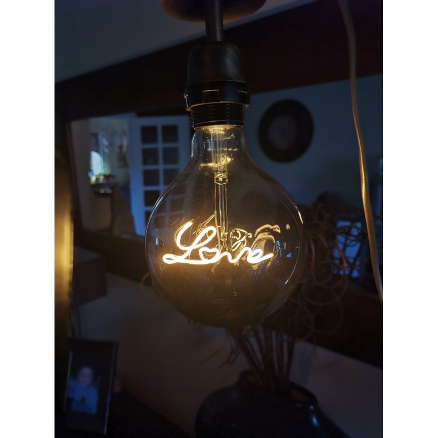 LED Dekoratīva gaismekļa spuldze FILAMENT G125 E27/5W/230V 2200K