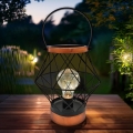 LED Dekoratīva galda lampa LED/3xAA melna/varš