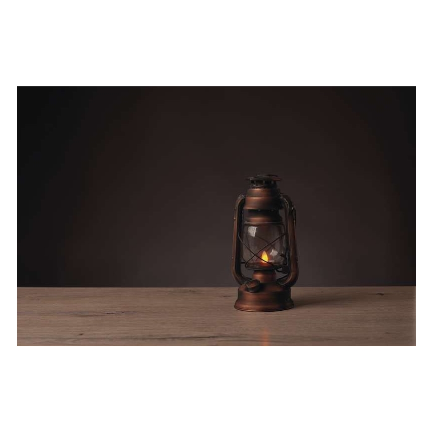 LED Dekoratīva petrolejas lampa VINTAGE 1xLED/1,5W/3xAA