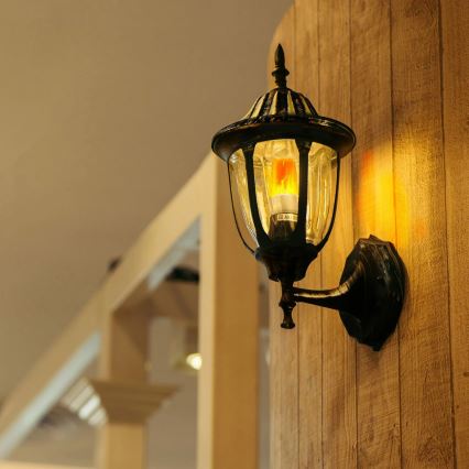 LED Dekoratīva spuldze FLAME T60 E27/3W/230V 1400K