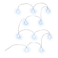 LED dekoratīvā virtene 10xLED/2xAA 1,8m auksti balta