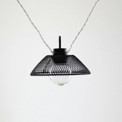 LED Dekoratīva virtene ASTRA 10xLED/2xAA 2,1 m melna