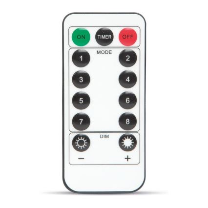 LED Dekoratīva virtene HALLOWEEN LED/5V/8 funkcijas zirnekļa tīkls + tālvadības pults