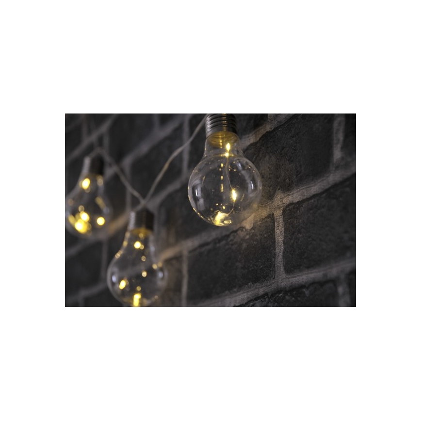 LED Dekoratīvā virtene SMOLDER 2,1 m 10xLED/2xAA