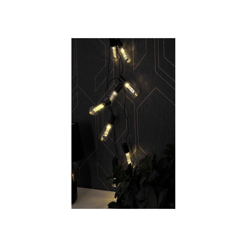 LED Dekoratīvais virtenis EDISON 2,65 m 10xLED/2xAA