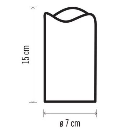 LED Dekoratīvs projektors LED/3xAAA zvaigznes silti balta