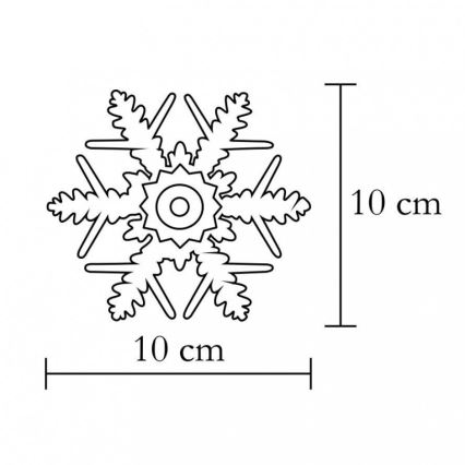 LED dekors logam/2xCR2032