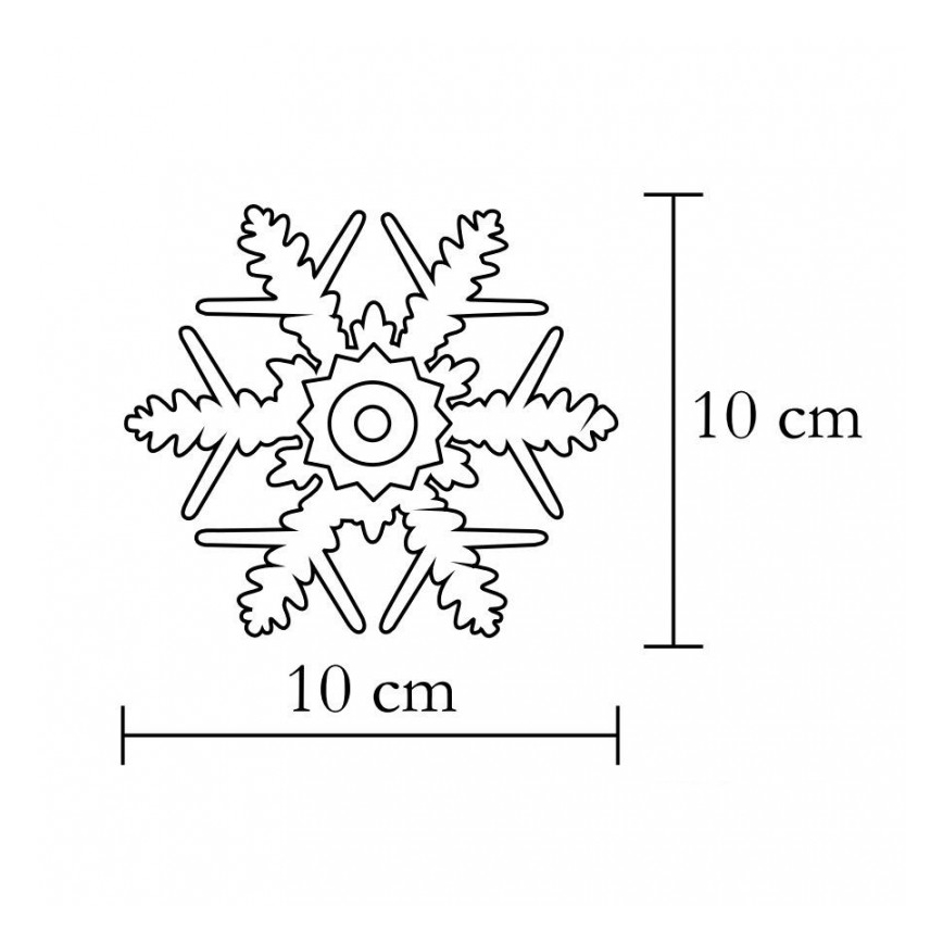 LED dekors logam/2xCR2032